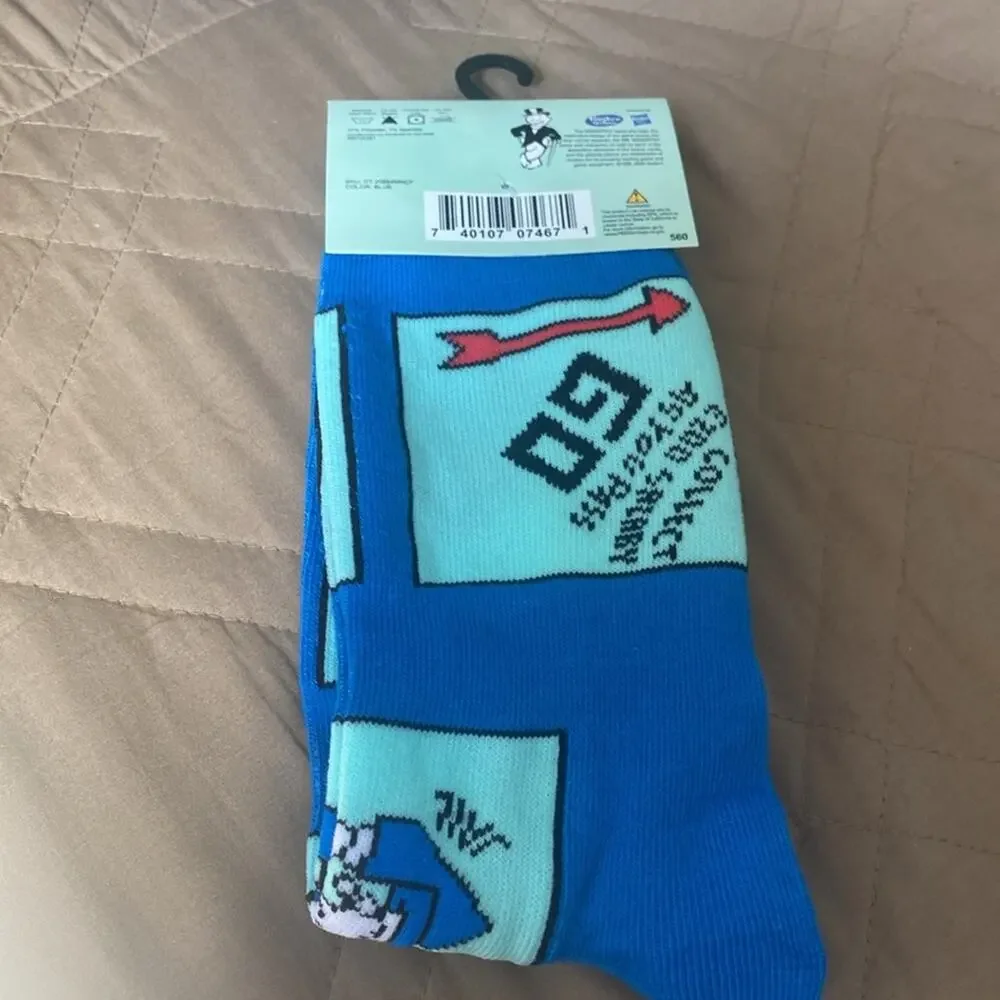 Hasbro Monopoly Novelty Crew Socks